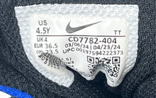 Load image into Gallery viewer, Nike Boys Court Borough Mid 2 CD7782 Blue Black Mid Top Sneaker Shoes Size 4.5Y