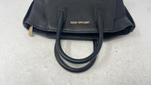 Load image into Gallery viewer, Michael Kors Womens Avril Black Leather Double Handle Zipper Satchel Purse