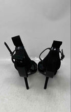 Load image into Gallery viewer, Schutz Womens Black Open Toe Buckle Stiletto Ankle Strap Heels Size 8B