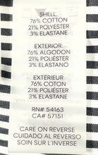 Load image into Gallery viewer, Calvin Klein Womens Black And White Striped Keyhole Back Blouse Top Size S
