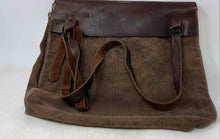 Load image into Gallery viewer, Unbranded Mens Brown Canvas Leather Adjustable Strap Flap Messenger Bag