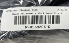 Load image into Gallery viewer, Madden NYC Womens Black Round Toe Block Ankle Boots Size 9 With Tag