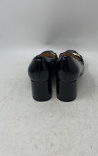 Load image into Gallery viewer, Bandolino Womens Landrys Black Leather Square Toe Block Pump Heels Size 7M