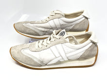 Load image into Gallery viewer, Authentic Tory Burch Womens Hank White Sneakers Shoes Size 7.5M Stained Damaged
