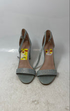 Load image into Gallery viewer, Madden Girl Womens Blue Glitters Block Heels Ankle Strap Sandals Size 6.5 M