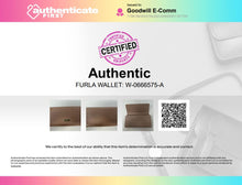 Load image into Gallery viewer, Authentic Furla Womens Saffiano Beige Leather Card Slot Bi-Fold Wallet Damaged