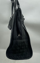 Load image into Gallery viewer, Liz Claiborne Womens Black Quilted Charm Inner Pockets Double Handle Tote Bag