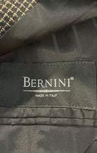 Load image into Gallery viewer, Bernini Mens Brown Plaid Print Long Sleeve 3-Button Blazer Size 40R Italy