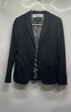 Load image into Gallery viewer, Banana Republic Womens Black Long Sleeve Notch Lapel Two-Button Blazer Size 0