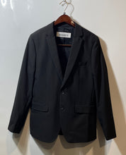 Load image into Gallery viewer, Calvin Klein Mens Black Long Sleeve Pockets Slim-Fit Two-Button Blazer Size S