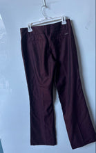 Load image into Gallery viewer, New York & Company Womens Wine Belt Loops Bootcut Leg Dress Pants Size 8