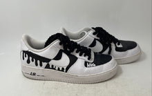 Load image into Gallery viewer, Nike Womens Air Force 1 White & Black Lace-Up Low Top Sneaker Shoes Size 11