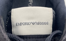 Load image into Gallery viewer, Authentic Emporio Armani Mens Black Lace-Up Sneaker Shoes Size 8