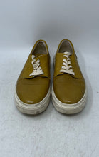 Load image into Gallery viewer, Velez Mens Yellow Leather Round Toe Lace-Up Casual Sneaker Shoes Size EU 39