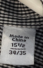 Load image into Gallery viewer, Calvin Klein Mens Gray Printed Slim Fit Non-Iron Long Sleeve Dress Shirt Sz 15.5