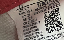 Load image into Gallery viewer, Nike Kids Air Jordan 11 Retro White Red Lace-Up Sneakers Shoes Size 2Y