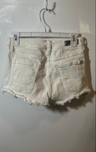 Load image into Gallery viewer, A/X Armani Exchange J59 Womens White Denim Pockets Shirty Cut-Off Shorts Size 27