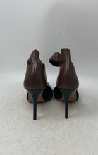 Load image into Gallery viewer, Coach Womens Housten Black Brown Leather High Stiletto Ankle Strap Heels Sz 7.5