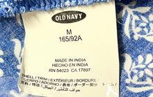 Load image into Gallery viewer, Old Navy Womens Blue Floral Sleeveless Smocked Fit & Flare Dress Size Medium