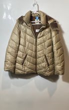 Load image into Gallery viewer, Roberto Bassi Womens Khaki Long Sleeve Full-Zip Hooded Puffer Jacket Coat Sz 44