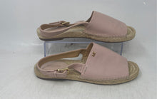 Load image into Gallery viewer, Michael Kors Womens Fisher Pink Leather Open Toe Flat Espadrille Sandals Size 9M