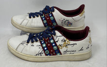 Load image into Gallery viewer, Desigual Womens White Printed Lace-Up Sneakers Shoes Size 6.5