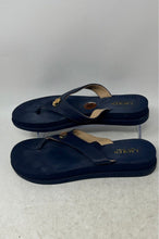Load image into Gallery viewer, Lauren Ralph Lauren Womens Regina Blue Slip-On Flip Flop Sandals Size 8