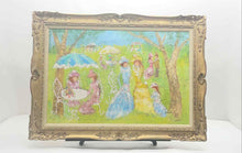 Load image into Gallery viewer, Bisset Wall Decor Square Framed Impressionist Pastel Landscape Art Painting