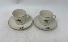 Load image into Gallery viewer, Set Of 4 Pcs Bavaria Demitasse White Home And Kitchenware Cup & Saucer Plates