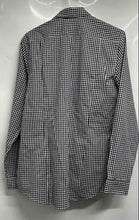 Load image into Gallery viewer, H&M Mens Black White Gingham Long Sleeve Slim Fit Easy-Iron Button-Up Shirt Sz S