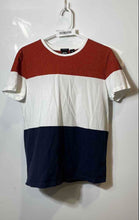 Load image into Gallery viewer, Hugo Boss Mens White Blue And Brown Colorblock Regular Fit T-Shirt Size M