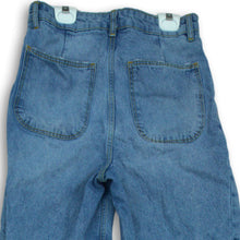 Load image into Gallery viewer, Zara Womens Blue 100% Cotton Medium Wash Straight Leg Jeans Pants Size 4