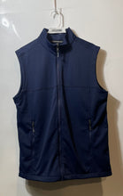 Load image into Gallery viewer, Port Authority Mens Blue Sleeveless Pockets Regular Fit Full-Zip Vest Size L