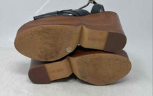 Load image into Gallery viewer, Vince Camuto Womens Black Brown Wedge Heel Open Toe Ankle Strap Sandals Size 6 M