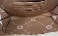 Load image into Gallery viewer, Anne Klein Womens White Faux Leather Double Zip-Around Crossbody Handbag