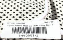 Load image into Gallery viewer, Express Womens Black And White Polka Dot Skater Mini Dress Size 6