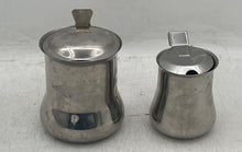 Load image into Gallery viewer, Lot Of 2 Pcs Vintage Serie Ghai Silver Tone Mini Jar Creamer & Sugar Set