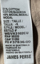 Load image into Gallery viewer, James Perse Womens Brown Sleeveless Crew Neck Pullover Tank Top Size 4