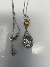 Load image into Gallery viewer, Authentic Swarovski Women's Silver-Tone Clear Crystal Pendant Necklace