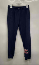 Load image into Gallery viewer, Piazza Italia Boys Navy Blue Drawstring Tapered Leg Jogger Pants Size 13-14