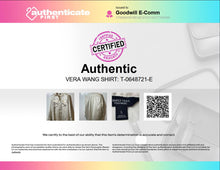 Load image into Gallery viewer, Authentic Simply Vera Vera Wang Womens Ivory Long Sleeve Button-Up Shirt Size S