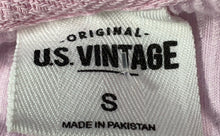 Load image into Gallery viewer, U.S. Vintage Womens Pink Ribbed Long Sleeve Pullover Sweatshirt Size Small