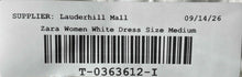 Load image into Gallery viewer, Zara Womens White Cable-Knit Sleeveless Midi Halter Neck Bodycon Dress Size M