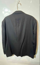 Load image into Gallery viewer, Versini Mens Black Long Sleeve Notch Lapel One-Button Blazer Jacket Size 48R