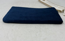 Load image into Gallery viewer, Adrienne Vittadini Womens Blue Detachable Strap Zip Top Wristlet Wallet With Tag