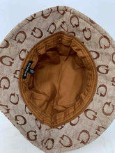 Load image into Gallery viewer, Guess Mens Brown Monogram Bucket Hat