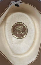 Load image into Gallery viewer, Stetson Mens Royal Flush Beige 10X Shantung Straw Cowboy Hat Size 55-6 7/8