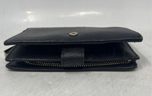 Load image into Gallery viewer, Kate Spade Womens Sylvia Black Crossgrain Leather Credit Card Slot Bifold Wallet