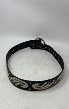 Load image into Gallery viewer, Miss Me Womens BL3M35 Black White Genuine Leather Adjustable Western Belt Size M