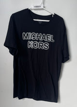 Load image into Gallery viewer, Michael Kors Mens Black Cotton Short Sleeve Crew Neck Pullover T-Shirt Size XL